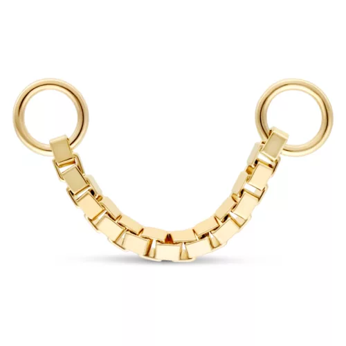 14K Gold Piercing Connection Chain