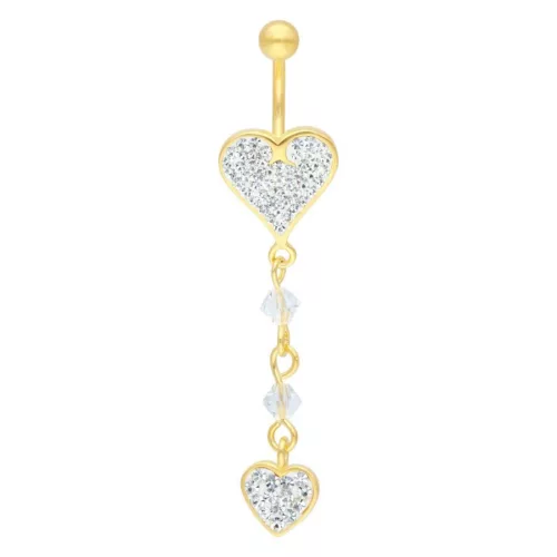 Double Heart Dangle