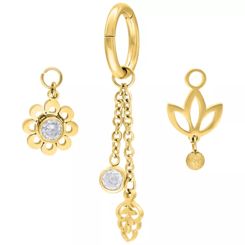Belly Ring Blooming Set