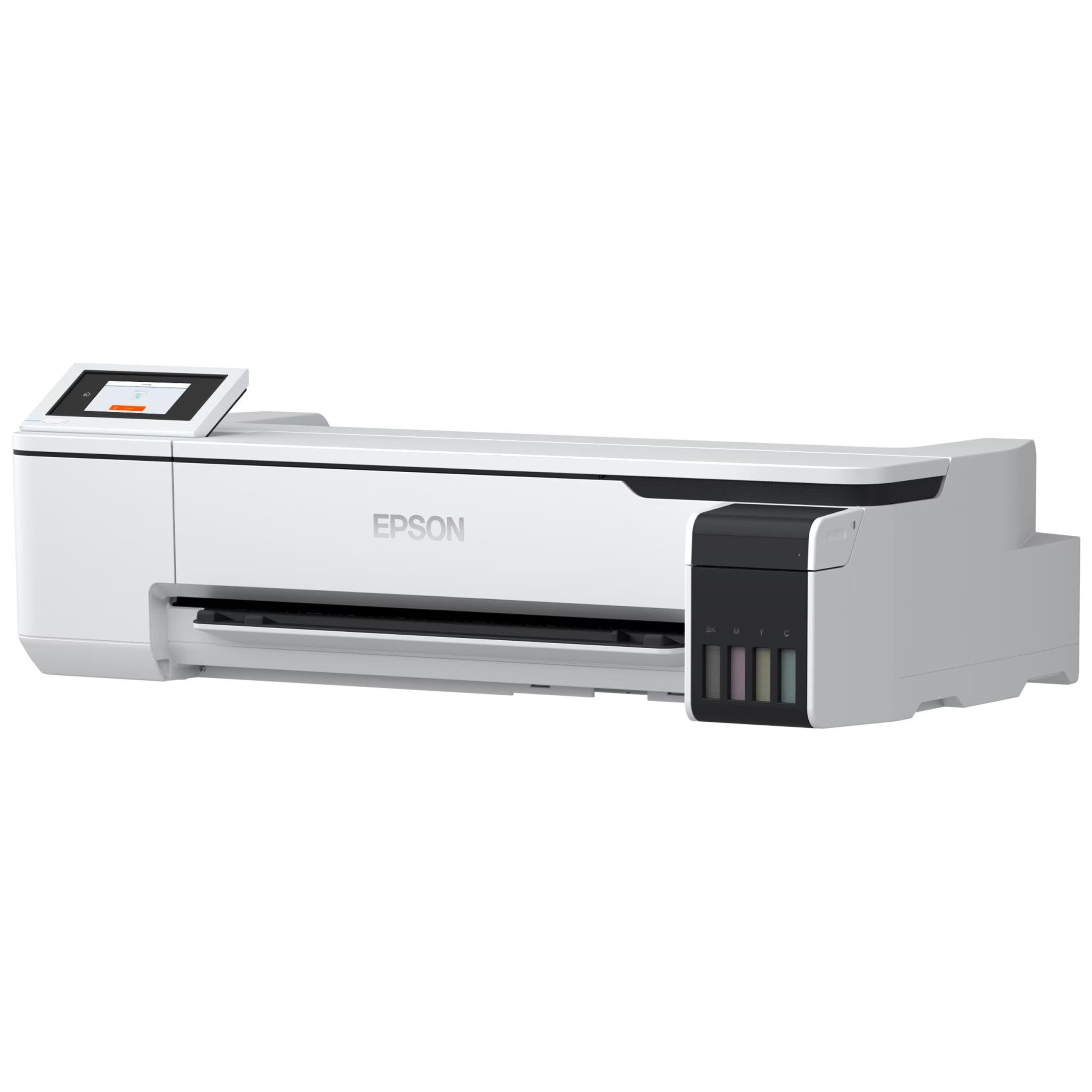Valkoinen Epson SureColor SC-T3100x tulostin yksinkertaisella taustalla