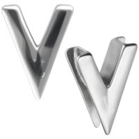 Verena Venus V Earsaddles hopeassa Hopeiset Verena Venus V Earsaddles valkoisella taustalla