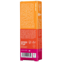 No Cosmetics Glowy Sunfluid LSF50:n värikäs pakkaus, 50ml, valkoisella taustalla