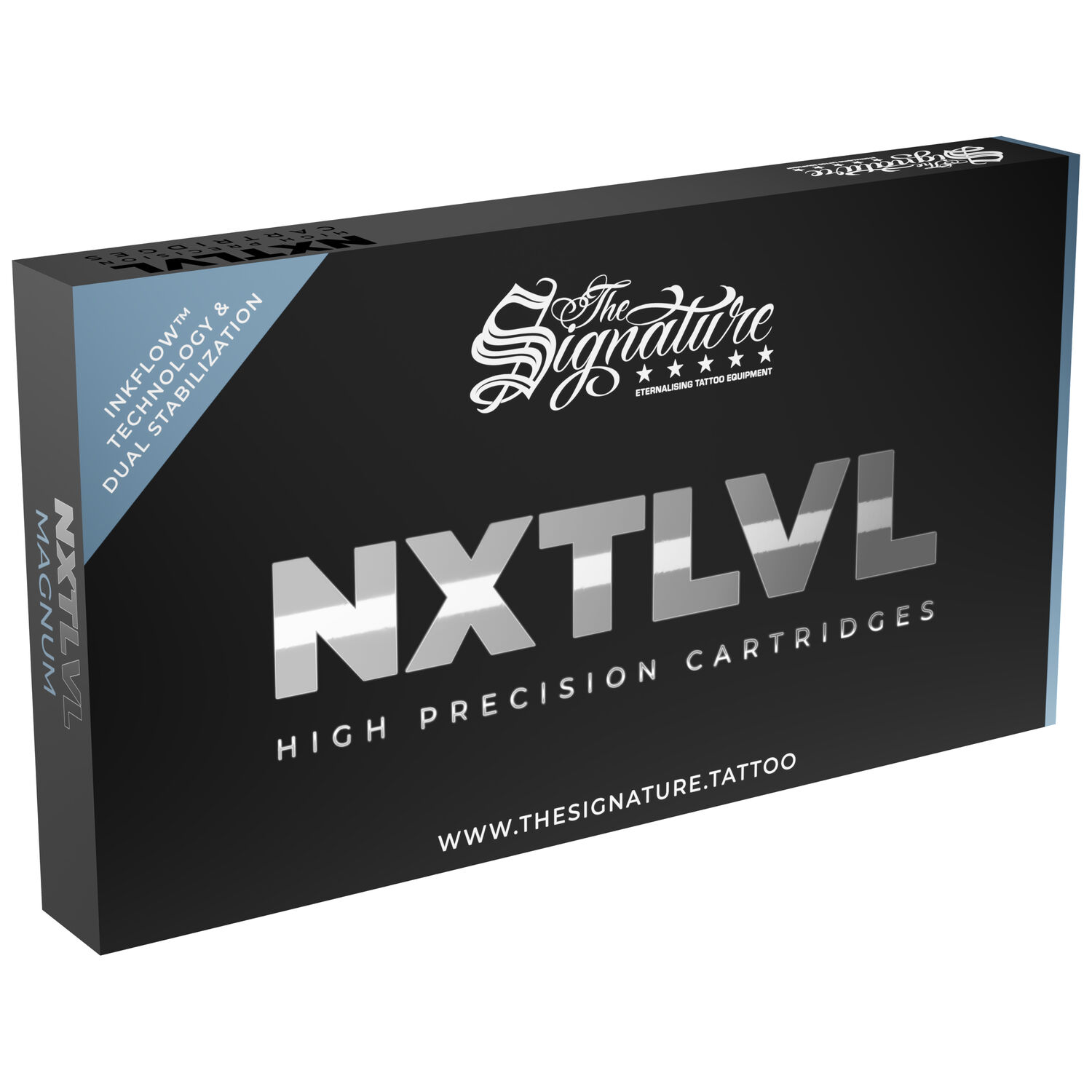 The Signature® Magnum Long Taper Cartridges 17er The Signature® Magnum Long Taper Cartridges musta pakkaus hopeisella tekstillä