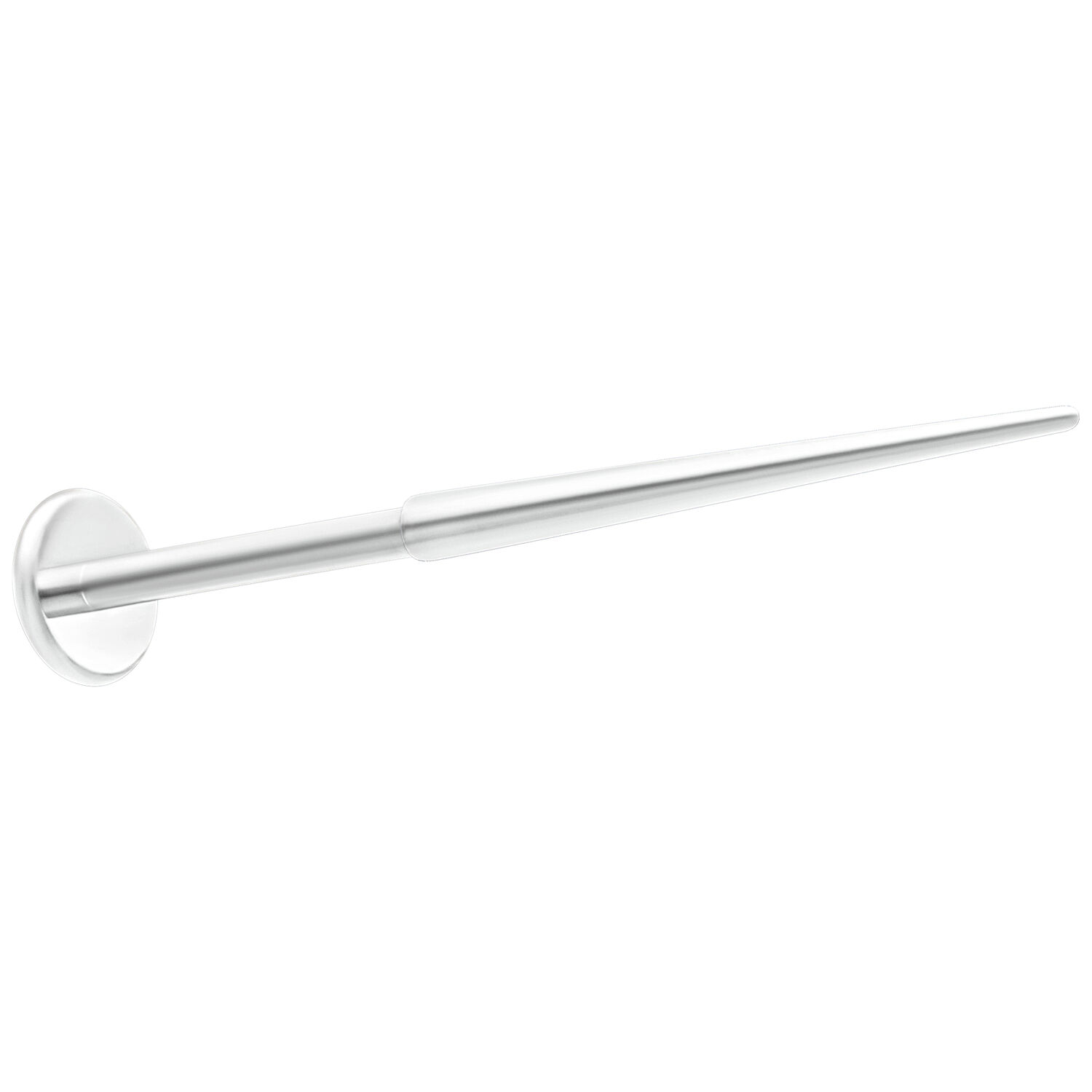 Push-Fit asennustappi 1,2 mm titaania, hopea Hopeinen Push-Fit asennustappi 1,2 mm titaania valkoisella taustalla