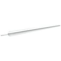 Hopeinen Push-Fit -asennustappi 1,2 mm Hopeinen titaani asennustappi, 1,2 mm paksu, valkoisella taustalla