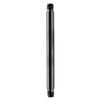 Musta suora lävistystanko titaanista, 1.6 mm paksuus, 42.0 mm pituus