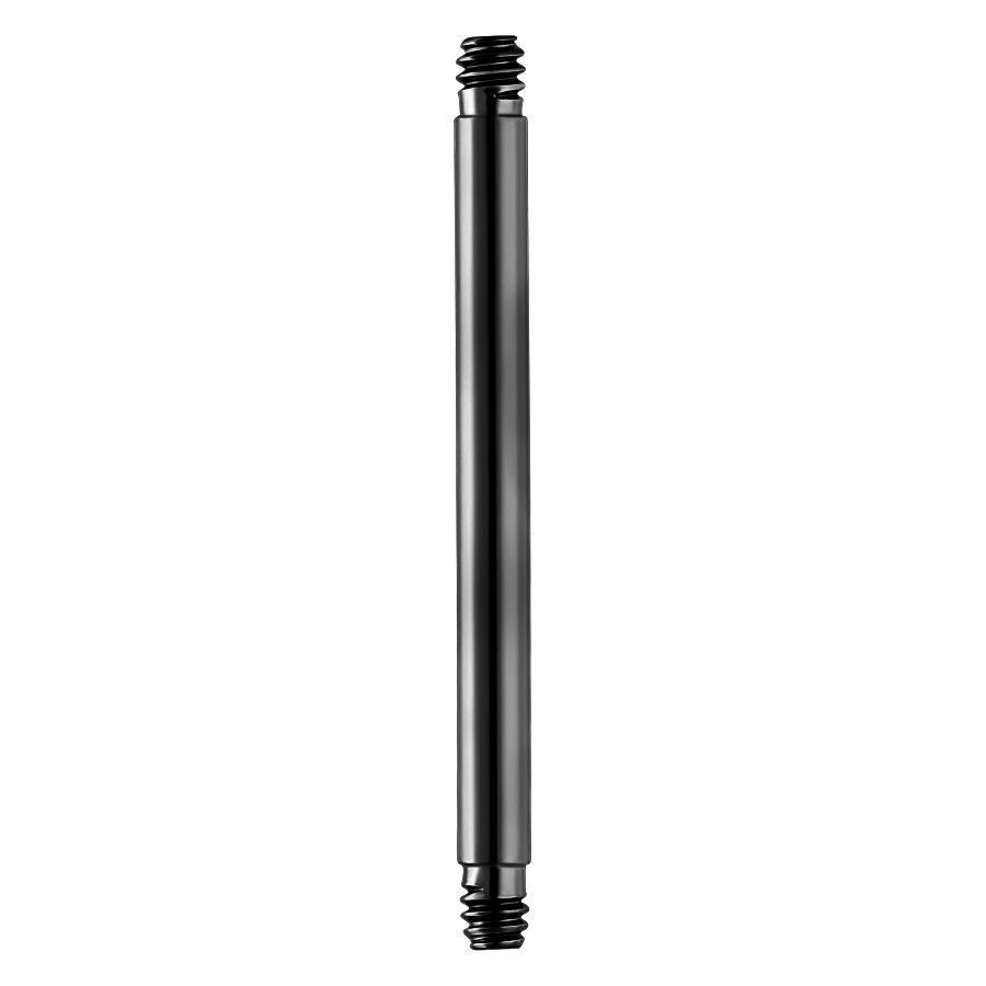 Musta suora lävistystanko titaanista, 1.6 mm paksuus, 42.0 mm pituus