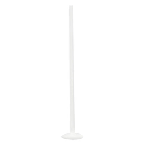 Valkoinen Bioplast Micro Tanko, 1,2 mm paksuus, 45 mm pituus, valkoisella taustalla