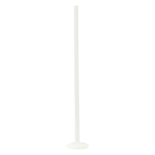Pitkä Bioplast-tikku valkoisena, 1.6 mm paksuus, 45 mm pituus valkoisella taustalla