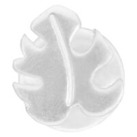 Hopeinen Monstera Push-Fit Labret Hopeanvärinen Monstera Labret Push-Fit -muotoilulla valkoisella taustalla