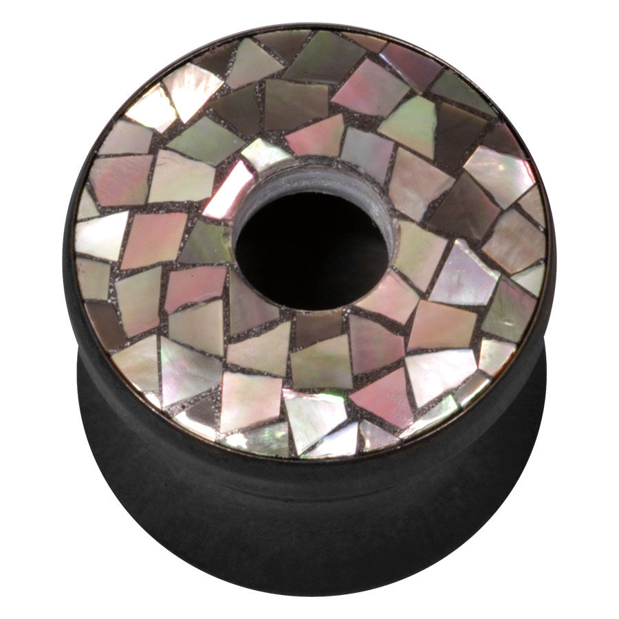 Ocean Confetti Tunnel kerman ja ruskeankullan sävyissä Musta titaanitunneli kerman ja ruskeankullan mosaiikilla