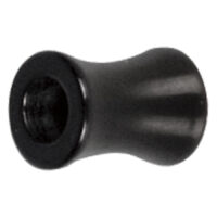Musta Steel Blackline® Chunky Tunnel Musta Chunky Tunnel kirurginteräksestä valkoisella taustalla