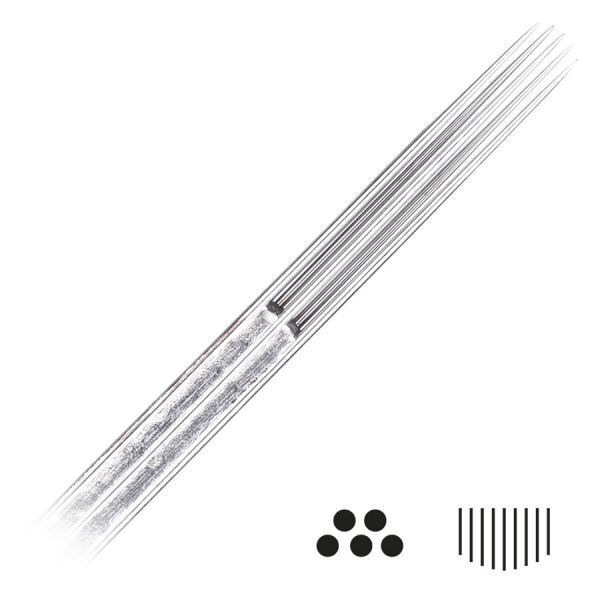 Magnum Curved Long Taper Tattoonadeln 50 Stk Magnum Curved Long Taper Tattoonadeln aus Chirurgenstahl auf weißem Hintergrund