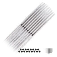 Magnum Curved Long Taper Tattoonadeln 50 Stk Magnum Curved Long Taper Tattoonadeln aus Chirurgenstahl 316L auf weißem Hintergrund