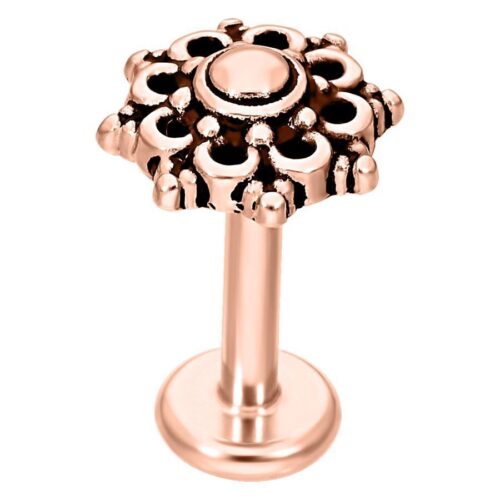 Mandala Labret ruusukultaviimeistelyllä valkoisella taustalla