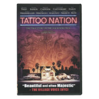 Tattoo Nation DVD:n kansi, jossa on värikäs design ja autoja etualalla