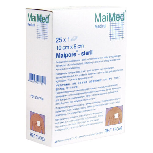 Steriloidun MaiMed Maipore 10x8 cm haavansidoksen pakkaus