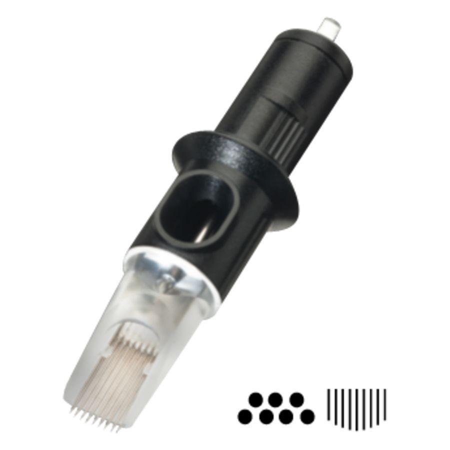 Magnum Soft Edge Neula 7 kpl, 0.3 mm Magnum Soft Edge -neulapää, jossa 7 neulaa, 0.3 mm paksuus, valkoisella taustalla