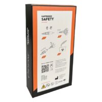 Cheyenne Liner TX Safety Cartridges 3 kpl pakkaus Cheyenne Liner TX Safety Cartridges -pakkaus, jossa 3 neulaa, musta laatikko oranssilla korostuksella ja turvallisuustiedot