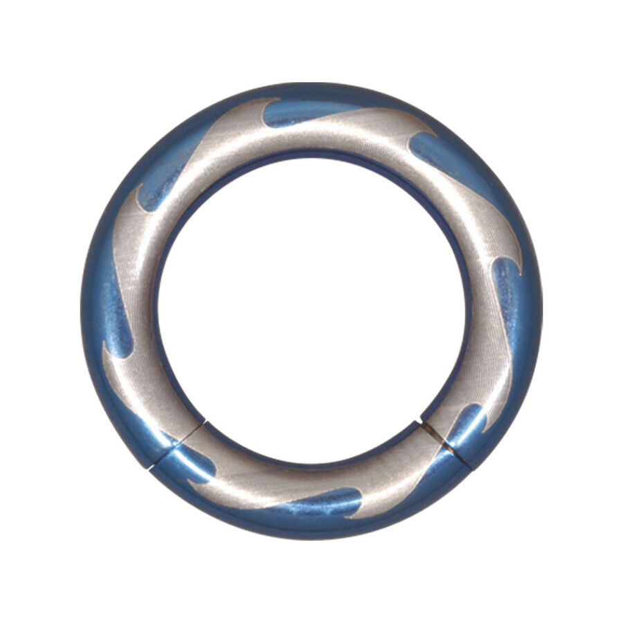 Sininen Smooth Saw Wheel Segmenttirengas Hopea-sininen segmenttirengas kirurginteräksestä valkoisella taustalla