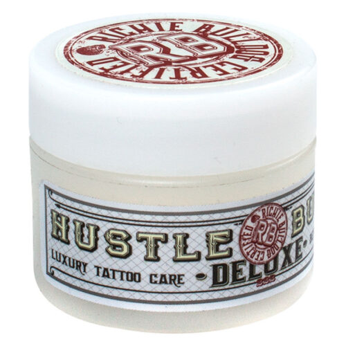Hustle Butter Deluxe valkoisessa purkissa, 30 ml, neutraalilla taustalla