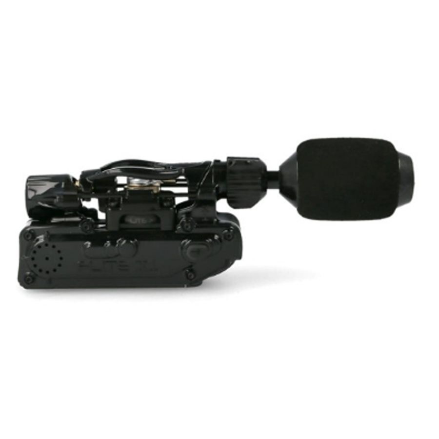 InkJecta Flite X1 Stealth - musta tatuointikone Musta InkJecta Flite X1 tatuointikone alumiinirungolla valkoisella taustalla