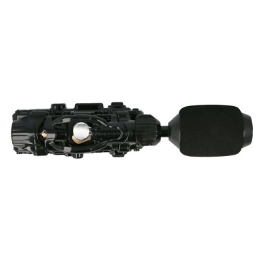 InkJecta Flite X1 Stealth - musta tatuointikone Musta InkJecta Flite X1 tatuointikone alumiinista valkoisella taustalla
