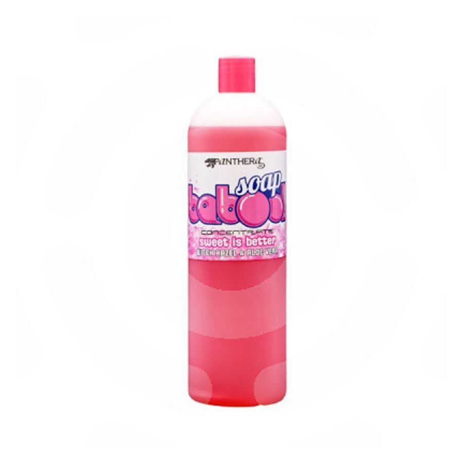 Panthera Tattoo Saippua 1000ml pinkki Iso pullo Panthera Tattoo Saippuaa pinkkinä valkoisella taustalla