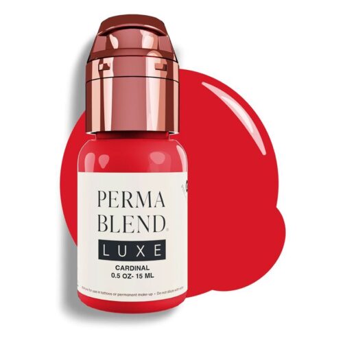 Perma Blend PMU -väripullo Kardinaali valkoisella taustalla