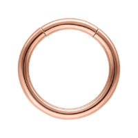 Basic-segmenttirengas ruusukulta 10mm Segmenttirengas ruusukultaa, 10mm halkaisija valkoisella taustalla