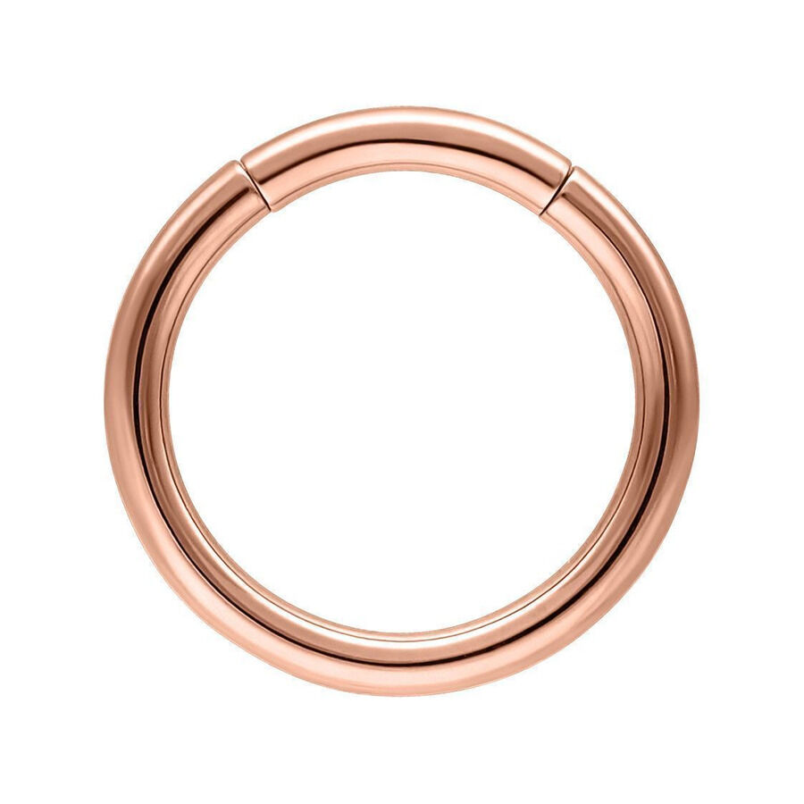 Basic-segmenttirengas ruusukulta 10mm Segmenttirengas ruusukultaa, 10mm halkaisija valkoisella taustalla