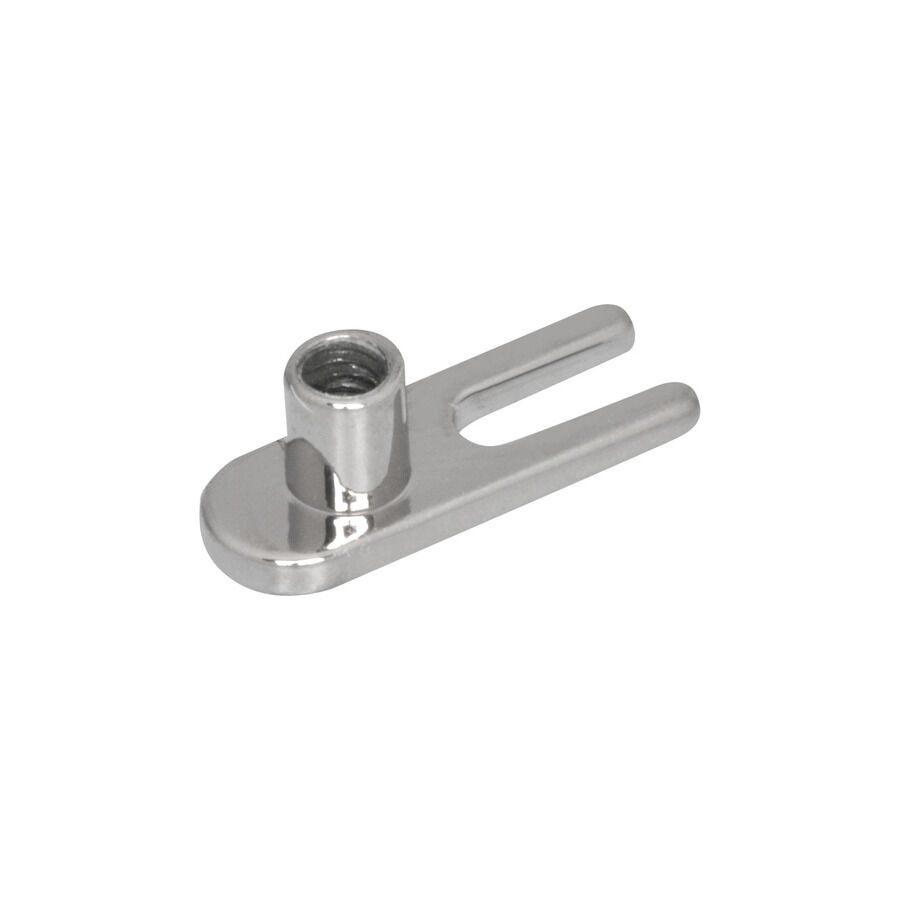 Titan Highline® 2mm välikappale, hopea Hopeinen titaaninen välikappale dermal anchorille valkoisella taustalla