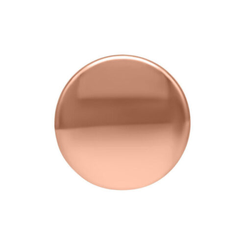 Ruusukultainen kolmoispistoslevy, pallokoko 1,5 mm, valkoisella taustalla