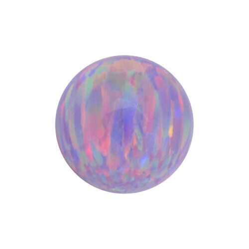 Synteettinen opaalipallo Light Periwinkle 3mm halkaisijalla valkoisella taustalla