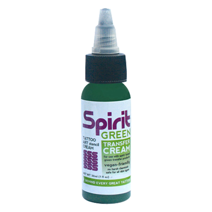 Spiritin vihreä siirtovoide 30 ml pullossa valkoisella taustalla