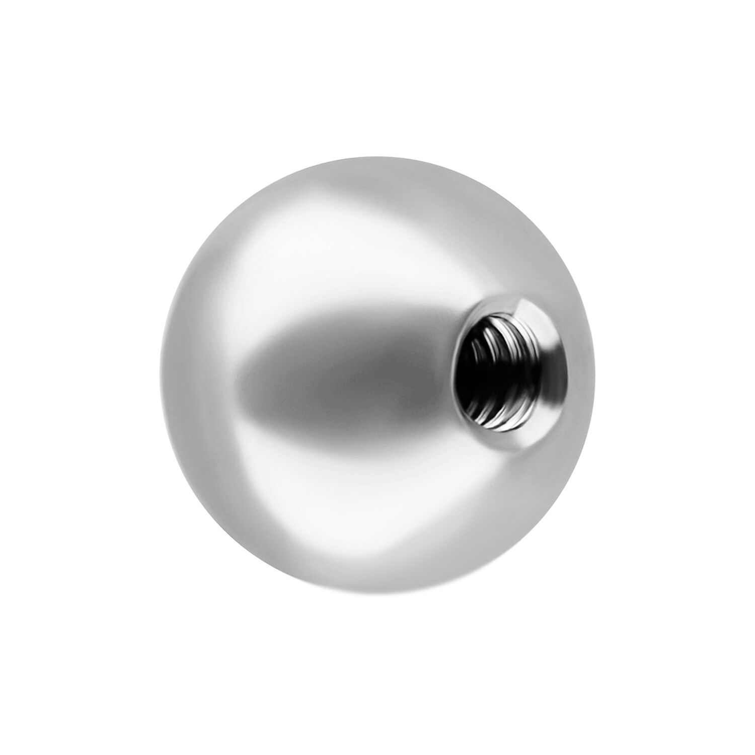 Hiottu pallo kristallilla, 2,5 mm, kristallinkirkas Hopeinen hiottu pallo kirkkaalla kristallilla, 2,5 mm koko, valkoisella taustalla