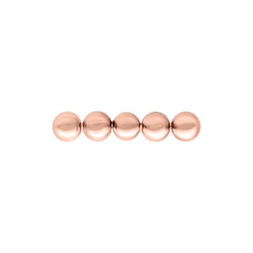 Ruusukultainen Push Fit Bubble Bar -osa valkoisella taustalla