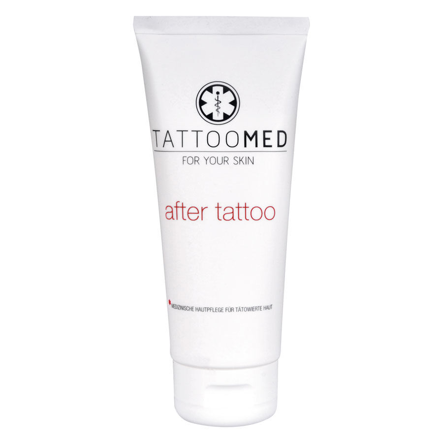 TattooMed® After Tattoo Voide 100ml Valkoinen TattooMed® After Tattoo Voide 100ml tuubi valkoisella taustalla