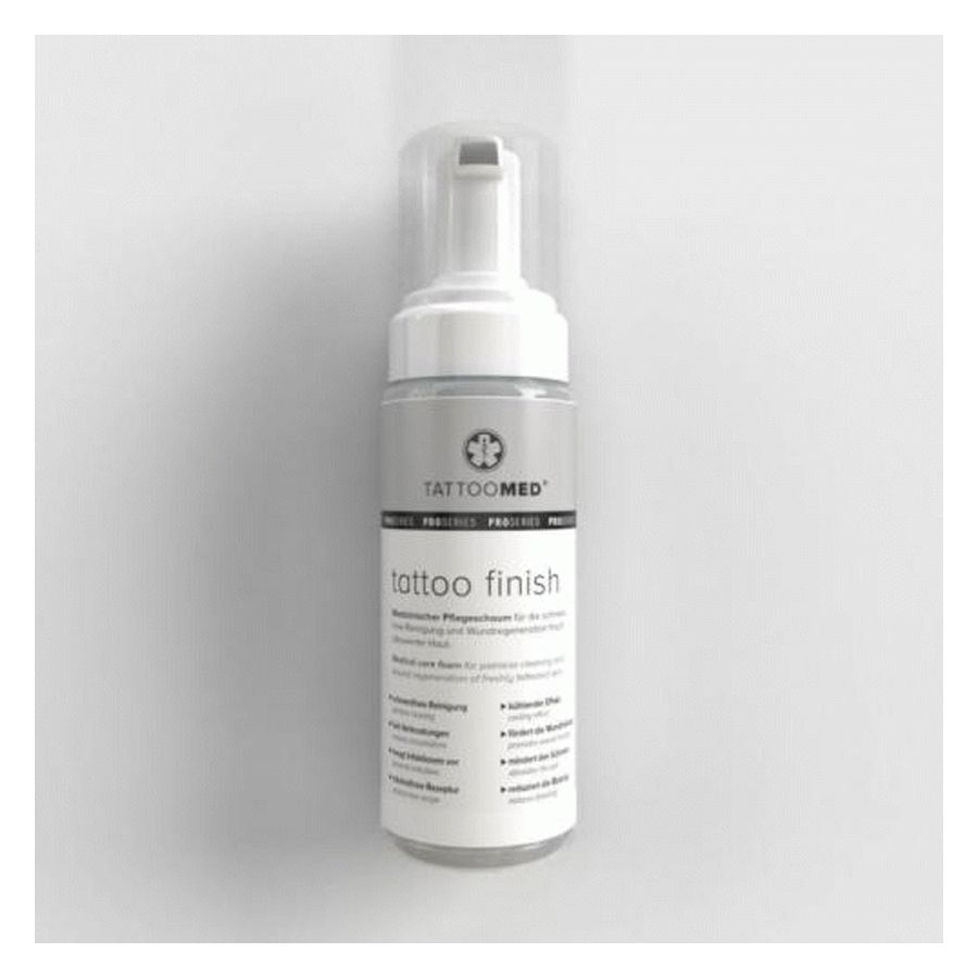 Tattoomed Tattoo Finish -pullo valkoisella taustalla, 150ml