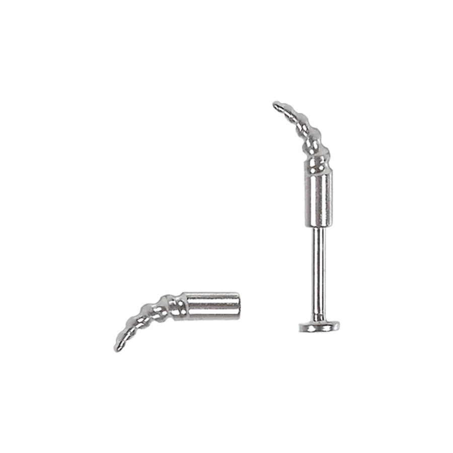 Hopeinen Unicorn Claw -lisäosa, 18mm Hopeinen lisäosa yksisarvisen kynnen muodossa kirurginteräksestä, 18mm pitkä