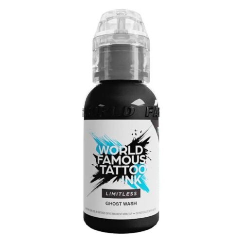 30ml pullo harmaata tatuointiväriä Wildcatilta valkoisella taustalla