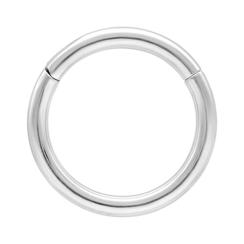Valkokultainen sarana rengas, 1,2 mm paksuus ja 14,0 mm sisähalkaisija valkoisella taustalla