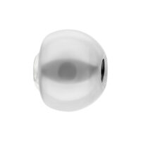 Titaani Pallo 1,2 mm Kristallilla 3,0 mm Valkokultainen titaani pallo kirkkaalla kivellä, 1,2 mm paksuus, 3,0 mm koko, valkoisella taustalla