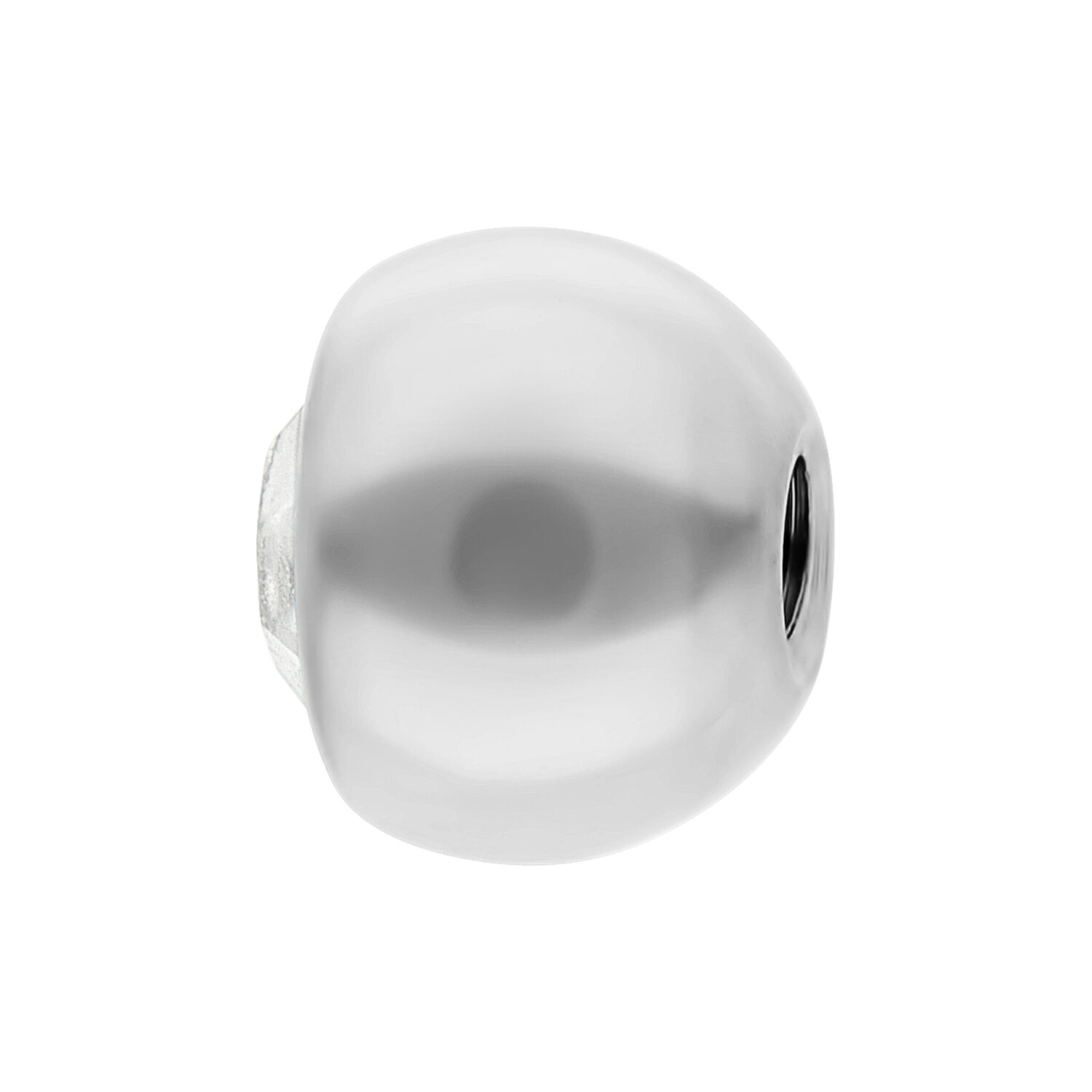 Titaani Pallo 1,2 mm Kristallilla 3,0 mm Valkokultainen titaani pallo kirkkaalla kivellä, 1,2 mm paksuus, 3,0 mm koko, valkoisella taustalla
