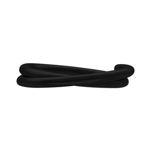 Musta Crossed Clicker -lävistys 1,2 mm paksuus, 8 mm halkaisija