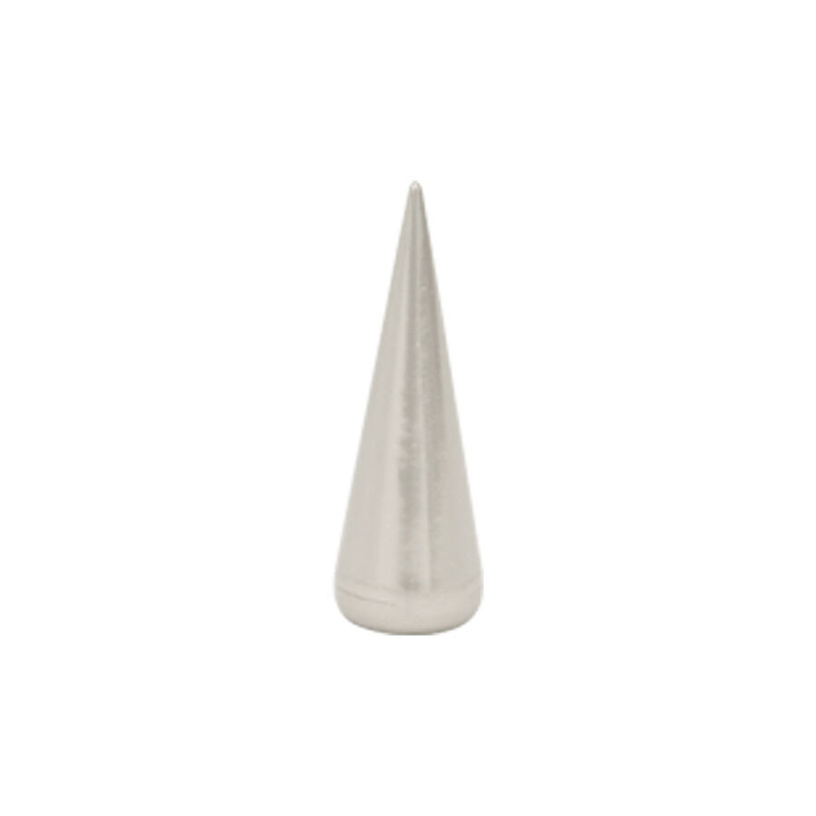 Pico Cone -titaanikärki hopeassa Hopeinen titaaninen Pico Cone -kärki valkoisella taustalla