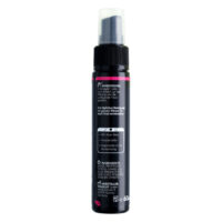 Piercingspray 60ml Aloe Veralla Musta spraypullo, jossa 60ml piercingspray, punainen yksityiskohta