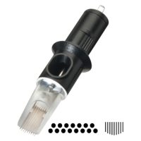 Cheyenne Magnum Soft Edge Neulapäät 10 kpl pakkaus Musta Cheyenne Magnum Soft Edge neulapää 10 neulalla valkoisella taustalla