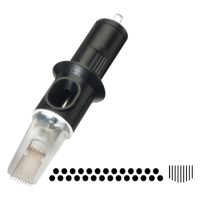 Cheyenne® Magnum Soft Edge Neulapäät 10 kpl Musta neulapää läpinäkyvällä suojalla, lähikuva