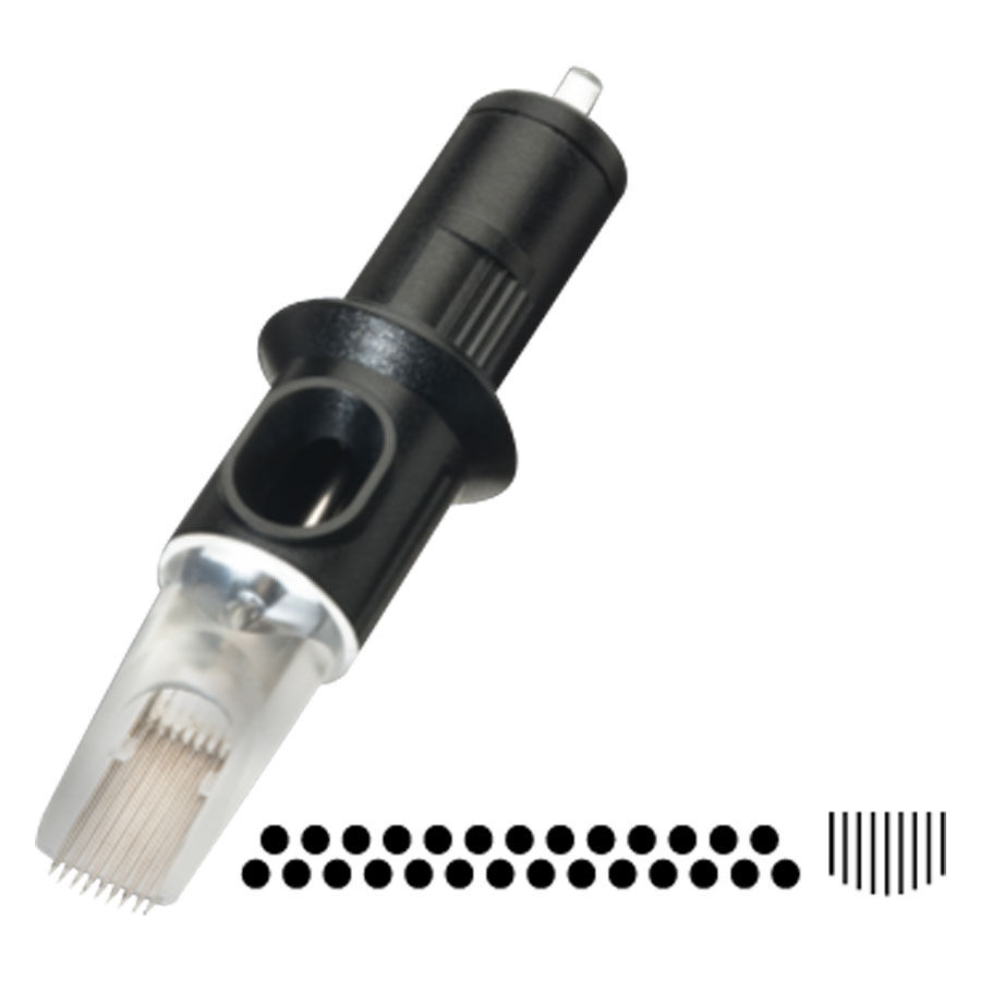 Cheyenne® Magnum Soft Edge Neulapäät 10 kpl Musta neulapää läpinäkyvällä suojalla, lähikuva